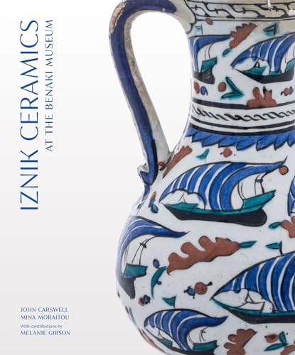 Book cover featuring a detailed Iznik ceramic jug with blue floral designs.