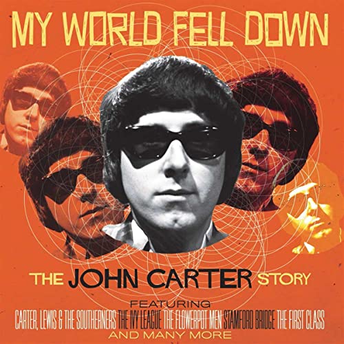 Album cover featuring John Carter wearing sunglasses against an orange background with geometric patterns.