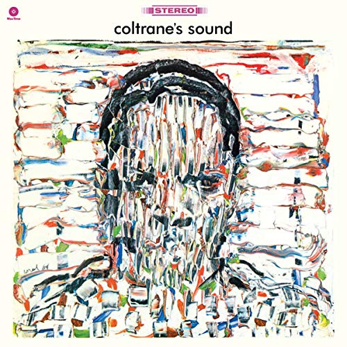 John Coltrane's "Coltrane's Sound" vinyl album cover, abstract portrait.