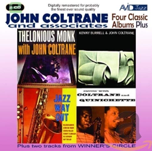 CD cover featuring four John Coltrane jazz album artworks arranged in a grid.