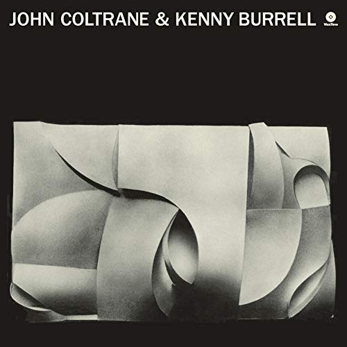John Coltrane & Kenny Burrell vinyl record cover, abstract grey shapes.
