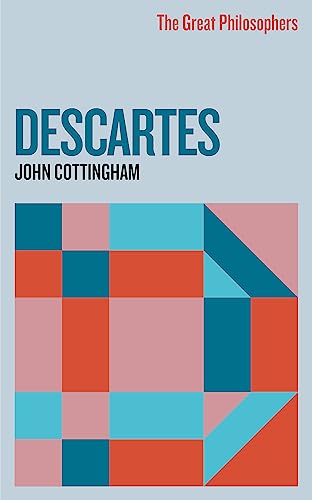 Book cover for "Descartes" by John Cottingham, with abstract geometric design.