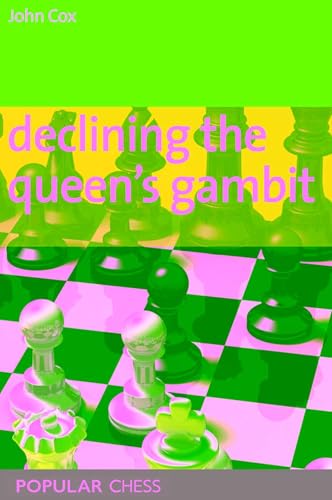 Book cover with chess pieces on a pink and green checkered board.