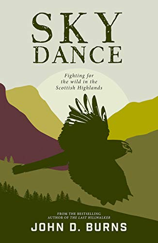 Book cover: silhouetted bird of prey over Scottish Highlands landscape.