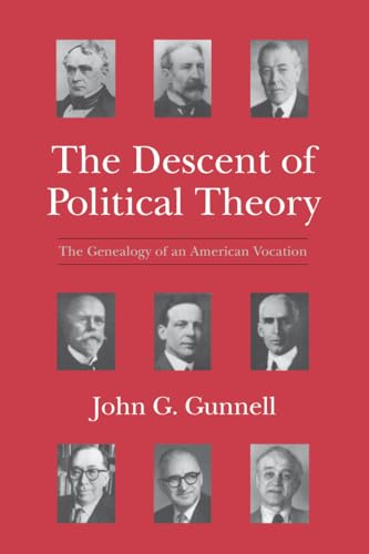Book cover with nine black and white portraits on a red background.
