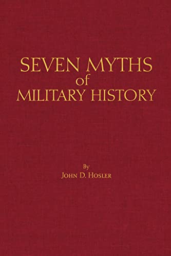 Red book cover with gold text: "Seven Myths of Military History.