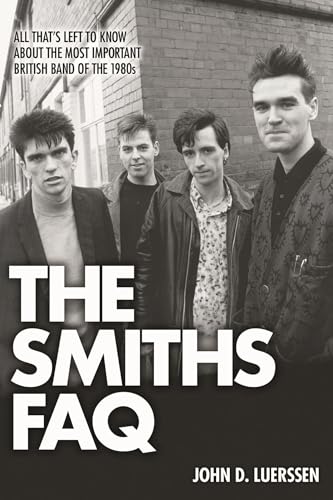 Book cover featuring black and white portrait of The Smiths band members.