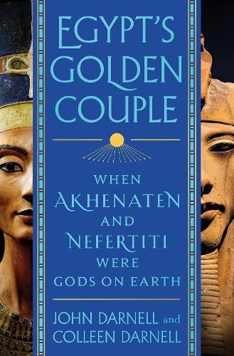 Book cover featuring portraits of Akhenaten and Nefertiti, titled "Egypt's Golden Couple".