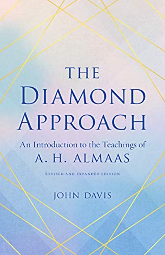 Book cover for "The Diamond Approach" with geometric blue and gold lines.
