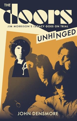 Book cover featuring Jim Morrison and bandmates in a stylized portrait.