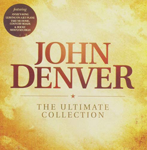 CD cover for John Denver’s “The Ultimate Collection” with song list.