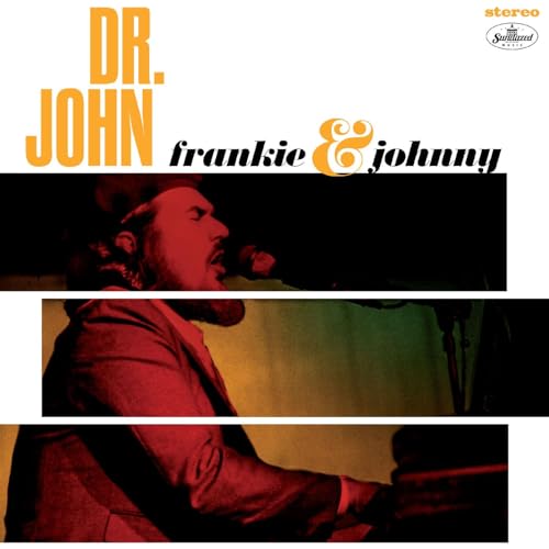 Dr. John album cover: "Frankie & Johnny" with a singer in red.
