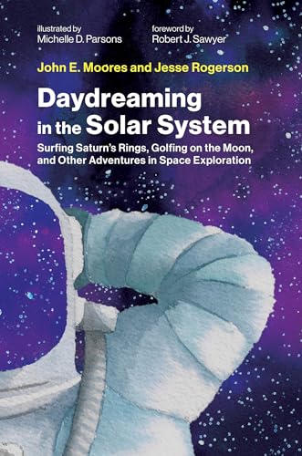 Book cover: “Daydreaming in the Solar System” with astronaut illustration.