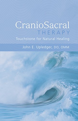 Book cover with blue ocean waves and title "Craniosacral Therapy".
