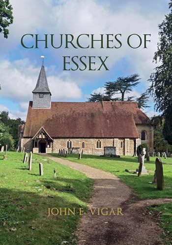 Book cover featuring a rural Essex church with a stone steeple.