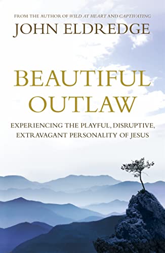 Book cover with title "Beautiful Outlaw" and mountain landscape.