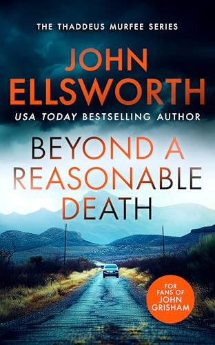 Book cover with desert road scene and large orange title text.