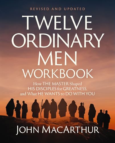 Book cover showing silhouettes of twelve men against a sunset sky with title text.