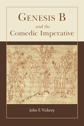 Book cover: "Genesis B and the Comedic Imperative" with biblical art.