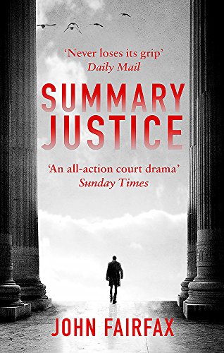 Book cover: "Summary Justice" with a lone figure walking toward pillars.