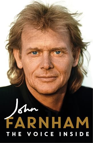 Book cover featuring a portrait of John Farnham, with title text.