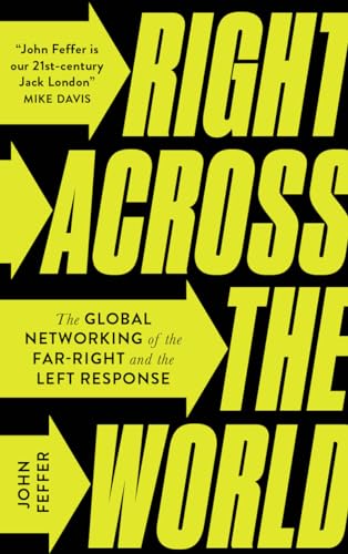 Book cover: "Right Across the World" with yellow text and arrows.