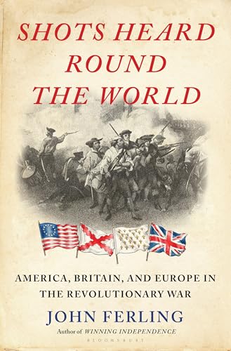 Book cover depicting Revolutionary War soldiers and American, British, French flags.
