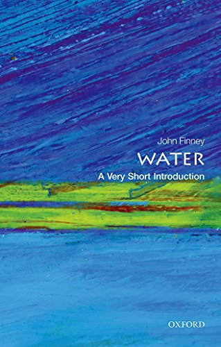 Book cover: “Water: A Very Short Introduction” with blue and green abstract art.