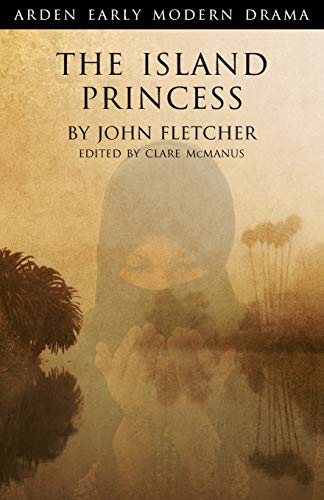 Book cover for "The Island Princess" featuring a veiled figure and plants.