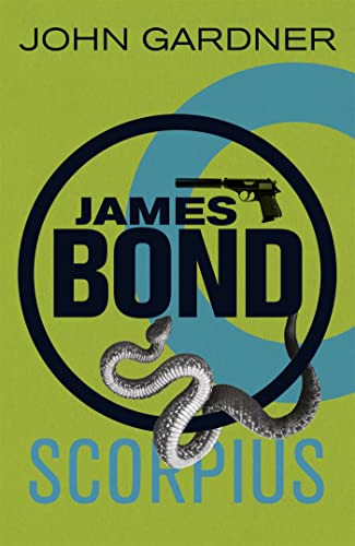 Book cover for "Scorpius" featuring a gun, snake, and circular design.