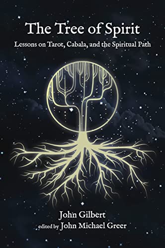 Book cover with a golden tree of life illustration on a starry background.