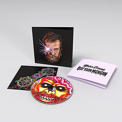 CD packaging for John Grant’s “Boy From Michigan” with portrait and artwork.