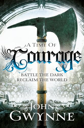 Book cover with title and author name on a background with possibly courageous imagery.