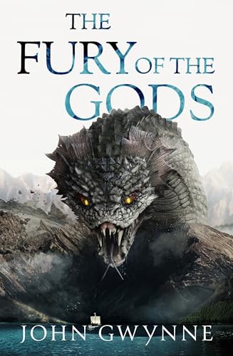 Book cover featuring a dragon’s head against a mountainous, stormy landscape.