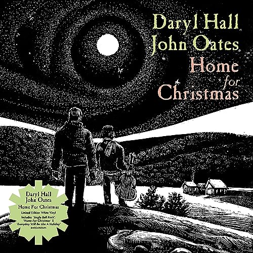 Album cover: Daryl Hall & John Oates "Home for Christmas" with silhouetted figures.