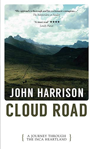 Book cover depicting a mountain landscape with text: "Cloud Road" by John Harrison.