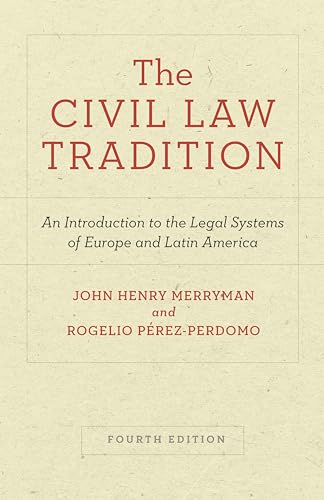 Book cover: “The Civil Law Tradition” fourth edition, red text on beige.