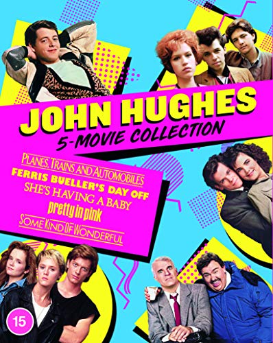 John Hughes 5-Movie Collection Blu-ray cover with character collage.