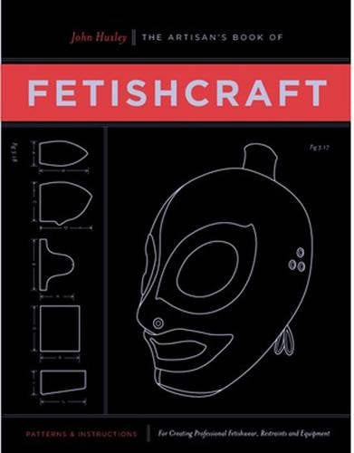 Book cover with white line drawing of a fetish mask and patterns.