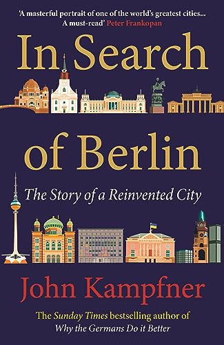 Book cover for “In Search of Berlin” featuring illustrated Berlin landmarks.