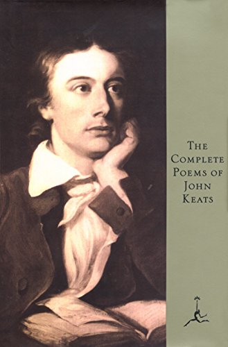 Book cover featuring a portrait of poet John Keats.