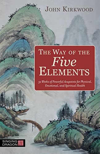 Book cover with a landscape painting and red title text: "The Way of the Five Elements".
