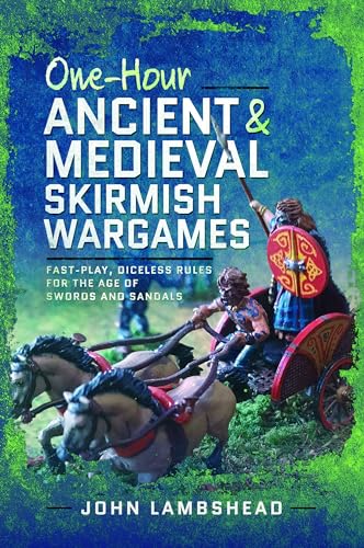 Book cover featuring a miniature chariot with horses and a warrior on a blue background.