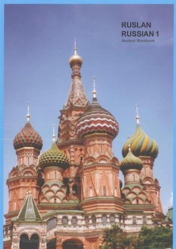 Ruslan Russian 1 workbook cover with image of Saint Basil’s Cathedral.