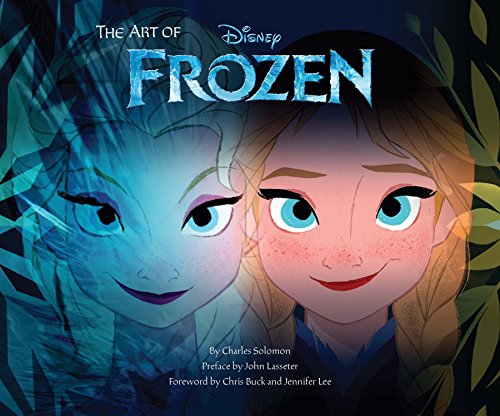 “The Art of Frozen” book cover featuring Elsa and Anna’s portraits.
