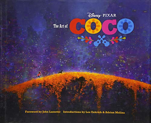 Book cover for The Art of Coco featuring a marigold bridge against purple background.