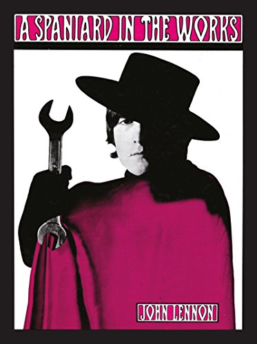 Book cover featuring John Lennon in a black hat holding a wrench, pink background.