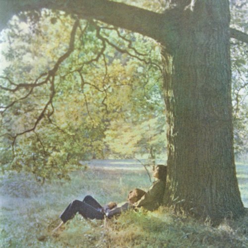 Album cover: John Lennon reclining against a tree in a field.