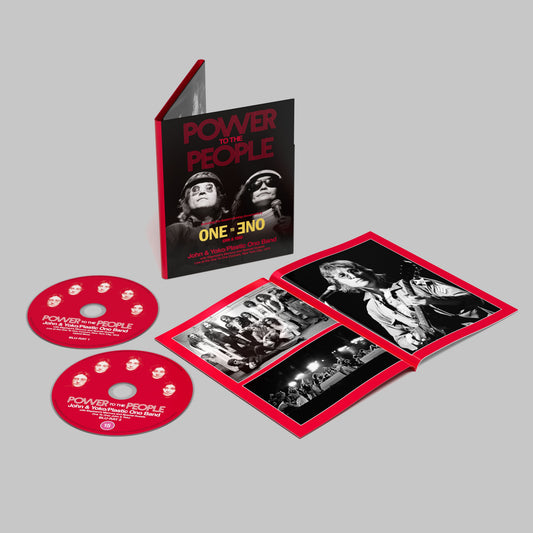 Blu-ray case and discs for John Lennon/Yoko Ono’s “Power To The People.”