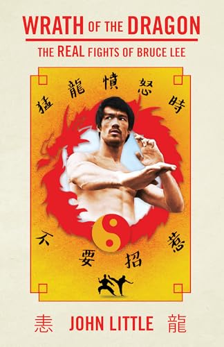 Book cover featuring Bruce Lee in a fighting stance with a dragon background.
